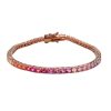 bracciale tennis unisex argento e zirconi arcobaleno Gold Gallery
