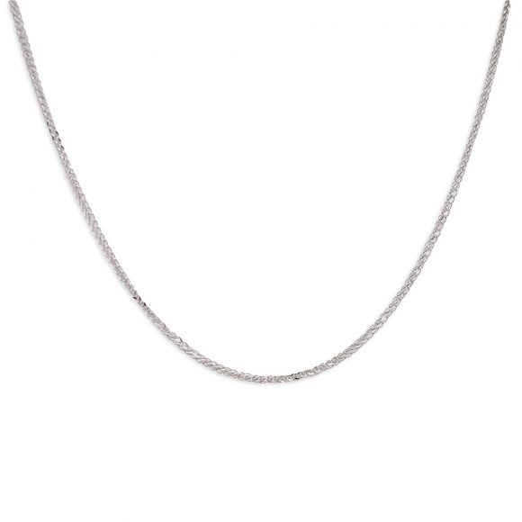 collana catena unisex in oro bianco