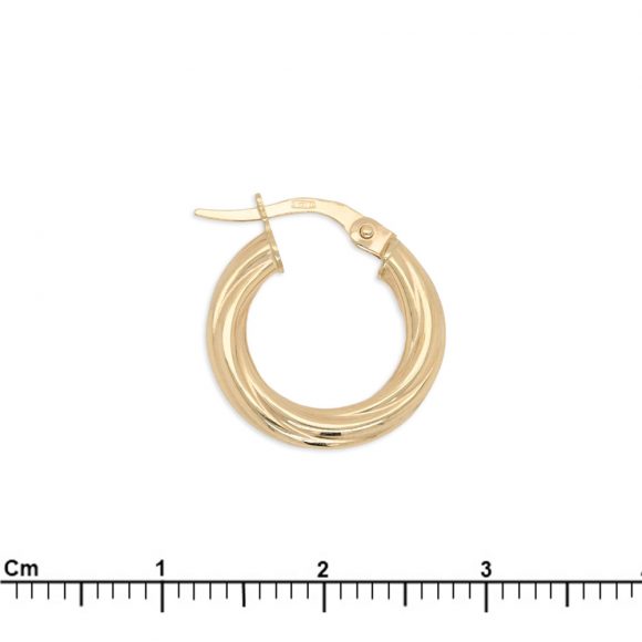 orecchini anella donna in oro giallo - immagine 2