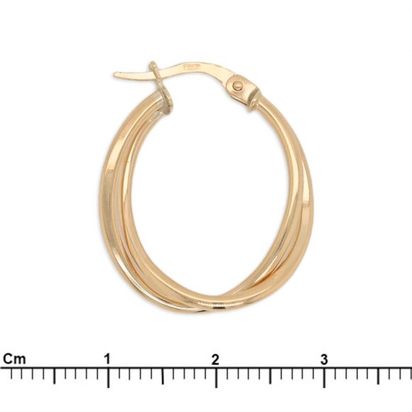 orecchini anella donna in oro giallo - immagine 3