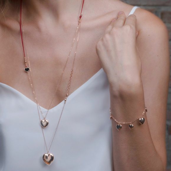 bracciale donna gioielli Maman et Sophie Cuore Borbonico BRBRB7 - immagine 2
