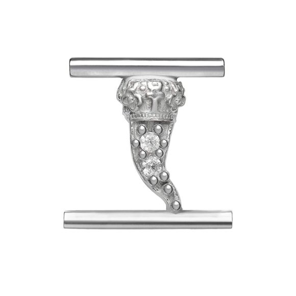charm "Corno" argento e zirconi MOODS Eleonora Giordani EG0053