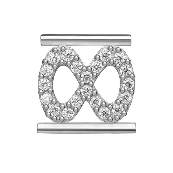 charm "Infinito" argento e zirconi MOODS Eleonora Giordani EG0036