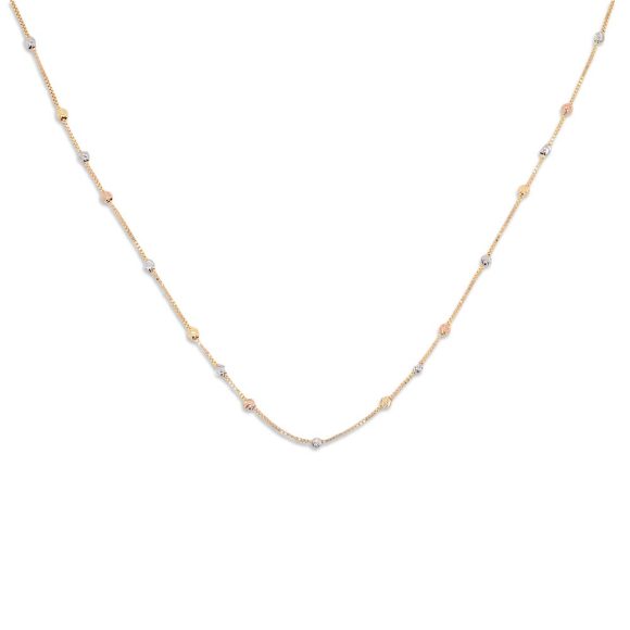 collana in oro tricolore Gold Gallery