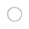 anello veretta diamanti in oro bianco - immagine 3