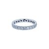 anello veretta diamanti in oro bianco