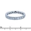anello veretta diamanti in oro bianco - immagine 2