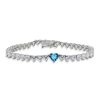bracciale tennis cuore donna argento e zirconi Gold Gallery
