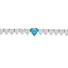 bracciale tennis cuore donna argento e zirconi Gold Gallery - immagine 2