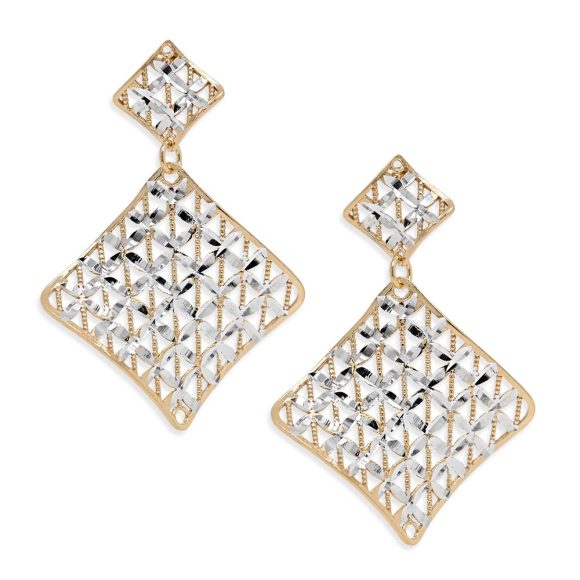 orecchini donna in argento bicolore Gold Gallery ORDM265