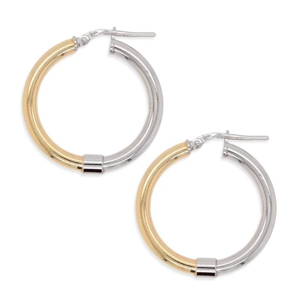 orecchini donna in argento bicolore Gold Gallery ORDM270