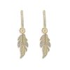 orecchini anella con piuma donna in argento Gold Gallery