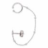 orecchini con catenina donna gioielli Grace T. Cuore Cuff ESO1628