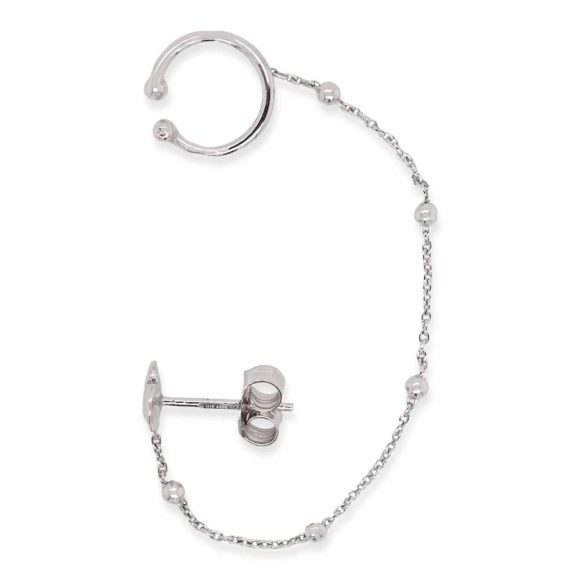 orecchini con catenina donna gioielli Grace T. Cuore Cuff ESO1628