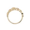 anello in oro giallo con groumette a cuore - immagine 3