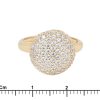 anello in oro giallo e zirconi - immagine 3