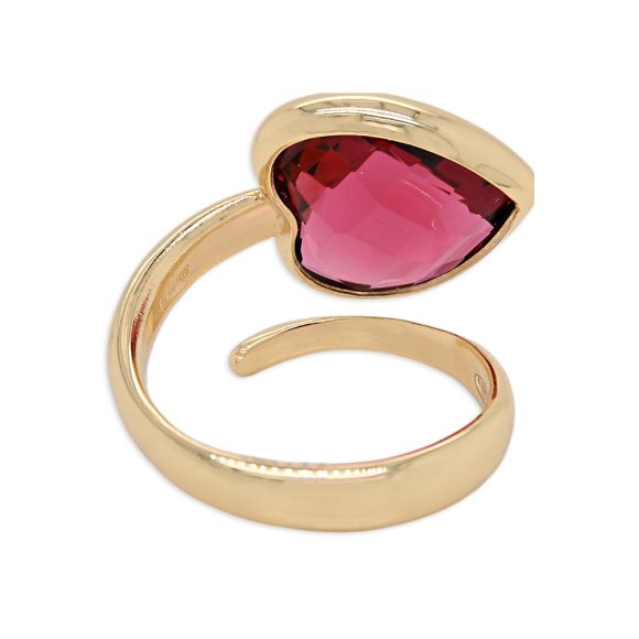 anello donna gioielli Grace T. Cuore di Cristallo H418003-ROSSO - immagine 2