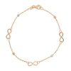 bracciale in oro tricolore con simbolo infinito Gold Gallery 234659