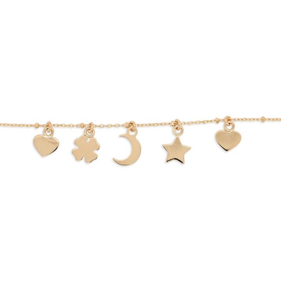 bracciale in oro giallo con ciondoli Gold Gallery 239873 - immagine 2