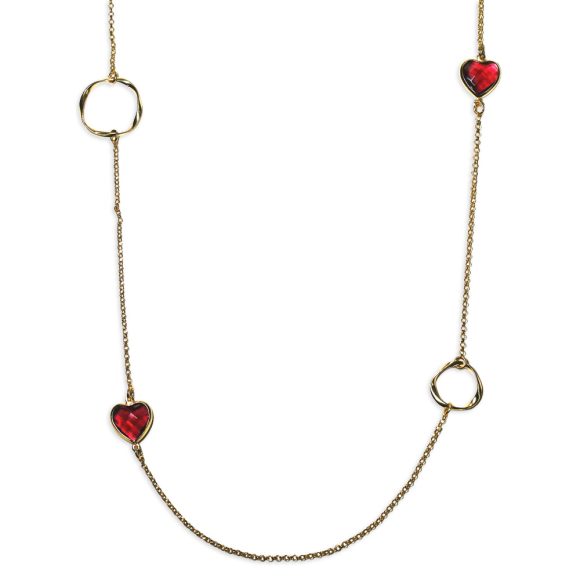 collana donna gioielli Grace T. Cuore di Cristallo H4184777-ROSSO