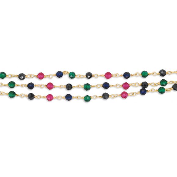 collana rosario 3 fili donna gioielli Grace T. Colori del Cuore CL2201 - immagine 2