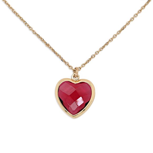 girocollo donna gioielli Grace T. Cuore di Cristallo H4184780-ROSSO