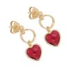 orecchini donna gioielli Grace T. Cuore di Cristallo H4180226-ROSSO - immagine 2