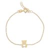 bracciale bambino con orsetto in oro giallo 3IYFO0076L14