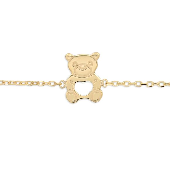 bracciale bambino con orsetto in oro giallo 3IYFO0076L14 - immagine 2
