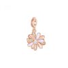 charm Margherita argento e zirconi Rosato