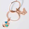 charm Fiore argento e zirconi Rosato - immagine 2