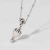 charm Mongolfiera argento e zirconi Rosato - immagine 2