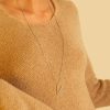 collana in argento e zirconi lettera "V" Rosato RZCU22 - immagine 2