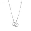 collana in argento e zirconi Rosato