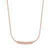 collana in argento e zirconi Rosato
