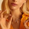 collana in argento e zirconi lettera "A" Rosato RZCU01 - immagine 2