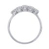 anello pavè diamanti in oro bianco - immagine 2