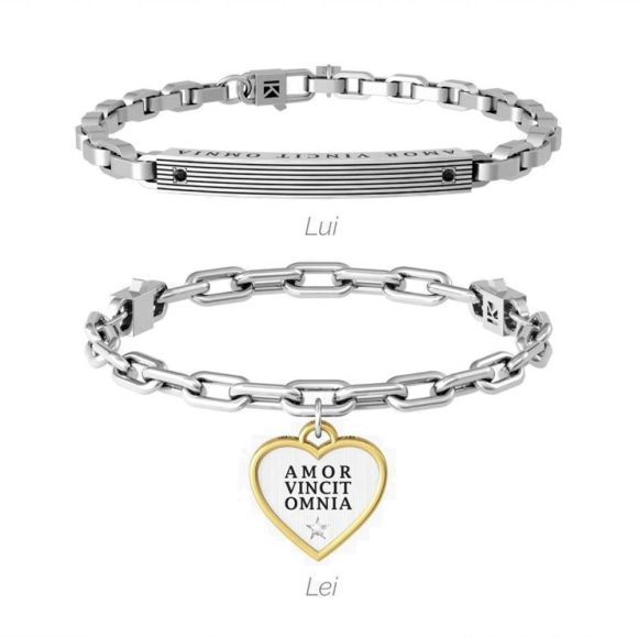 set bracciali di coppia Lei e Lui gioielli Kidult Love 732131