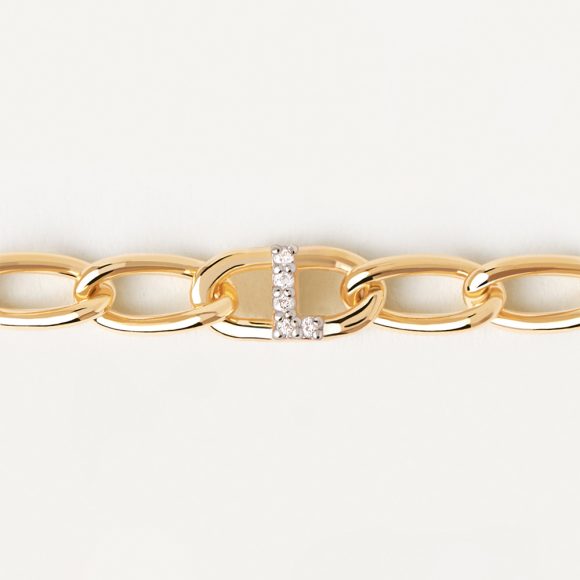 bracciale donna gioielli PDPaola Mini Letter PU01-549-U - immagine 2