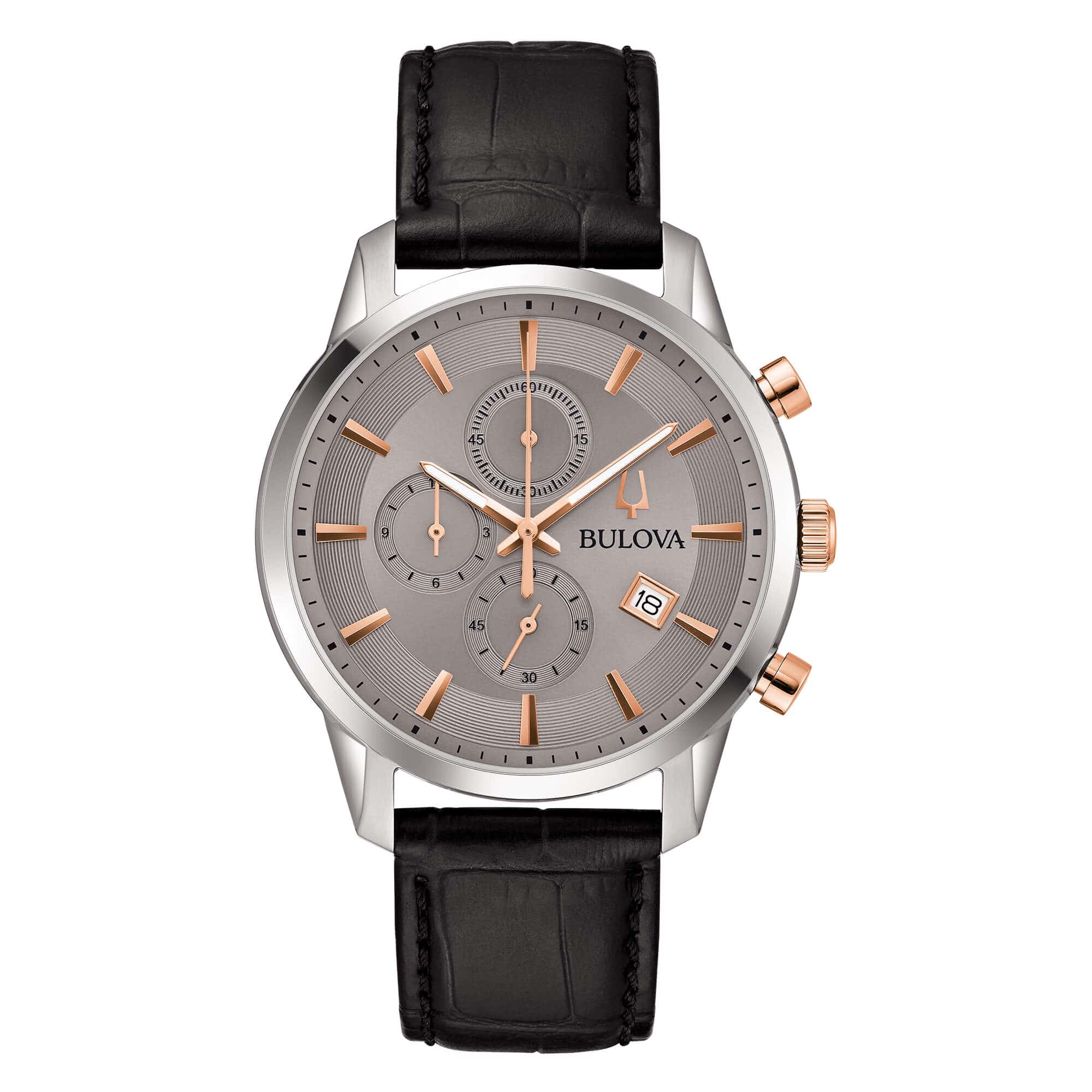 orologio cronografo uomo Bulova Sutton Chrono 98B409 Gold Gallery