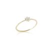 anello fiore in oro giallo e diamanti MyCharm Brillante
