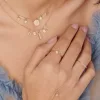 anello fiore in oro giallo e diamanti MyCharm Brillante - immagine 2