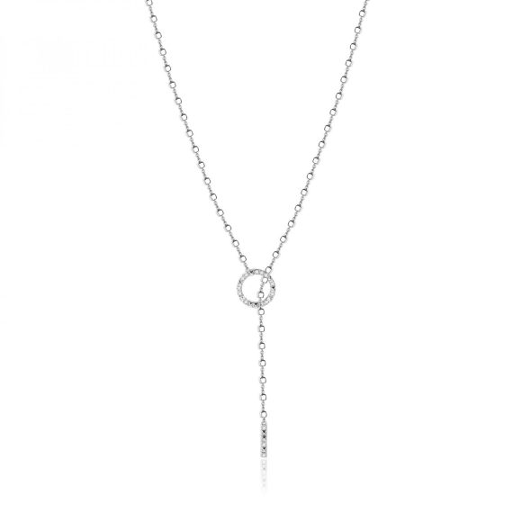 collana in argento e zirconi Rosato Cubica RZC036