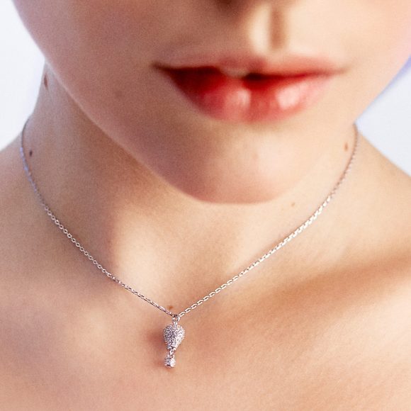 collana mongolfiera in argento e zirconi Rosato Aria RZAR05 - immagine 2