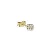 mono orecchino a forma quadrata in oro giallo e diamanti MyCharm Audace A6R01-005G G-VS