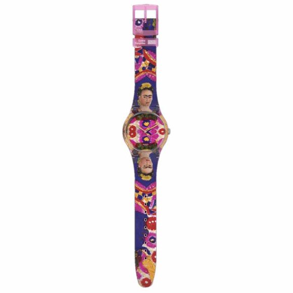 orologio solo tempo donna Swatch x Centre Pompidou The Frame, By Frida Kahlo SUOZ341