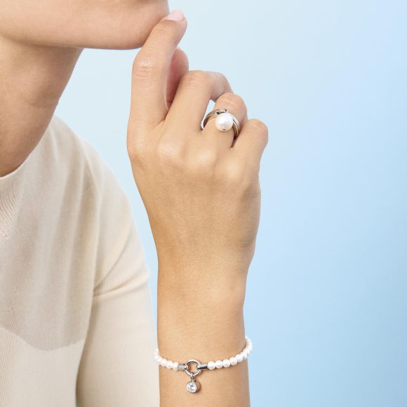 bracciale elastico componibile con perle donna gioielli Kidult Mamanonmama 732200 - immagine 3